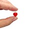 Glass Heart Bead Charms with Silver-Plated Wire, 8 or 10 pcs, Valentine's Day Charms, Adorabilities